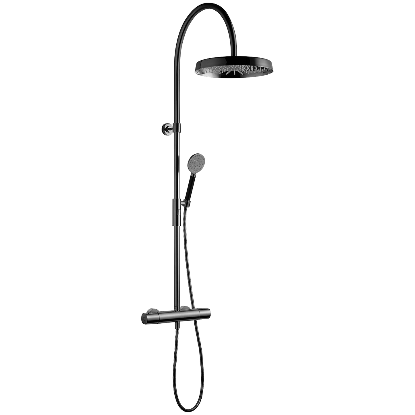 ARM7300 Takdusjsett i Black Chrome fra Tapwell.