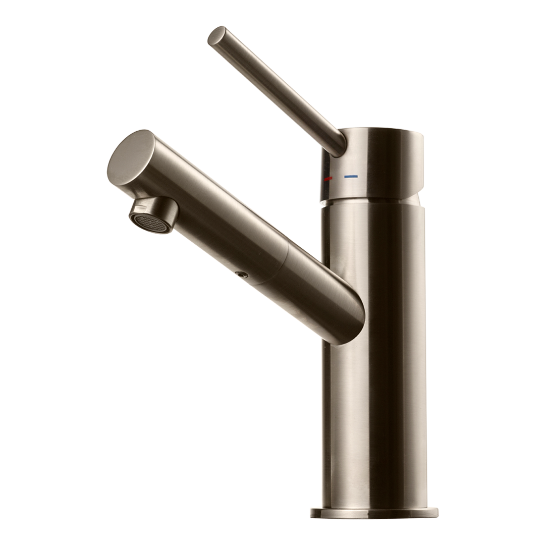 BI047 Servantbatteri i Brushed Nickel fra Tapwell.