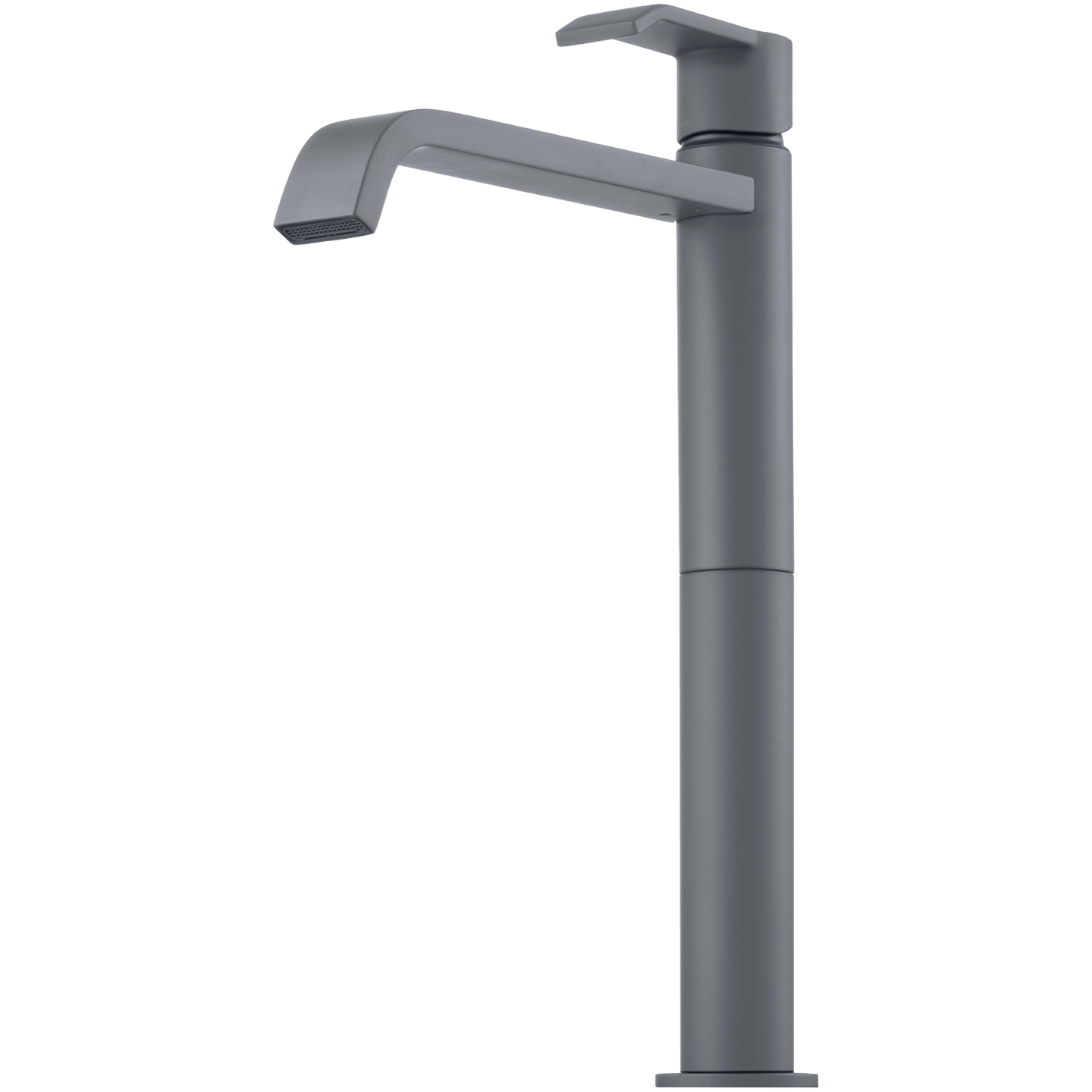 VIC081 Høyt Servantbatteri i Ascot Grey fra Tapwell.