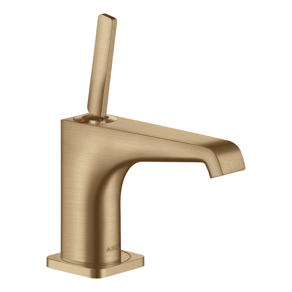 AXOR Citterio E Single Pin Handle Pillar Faucet 90 without Waste Set from Brandt in Brushed Bronze finish
