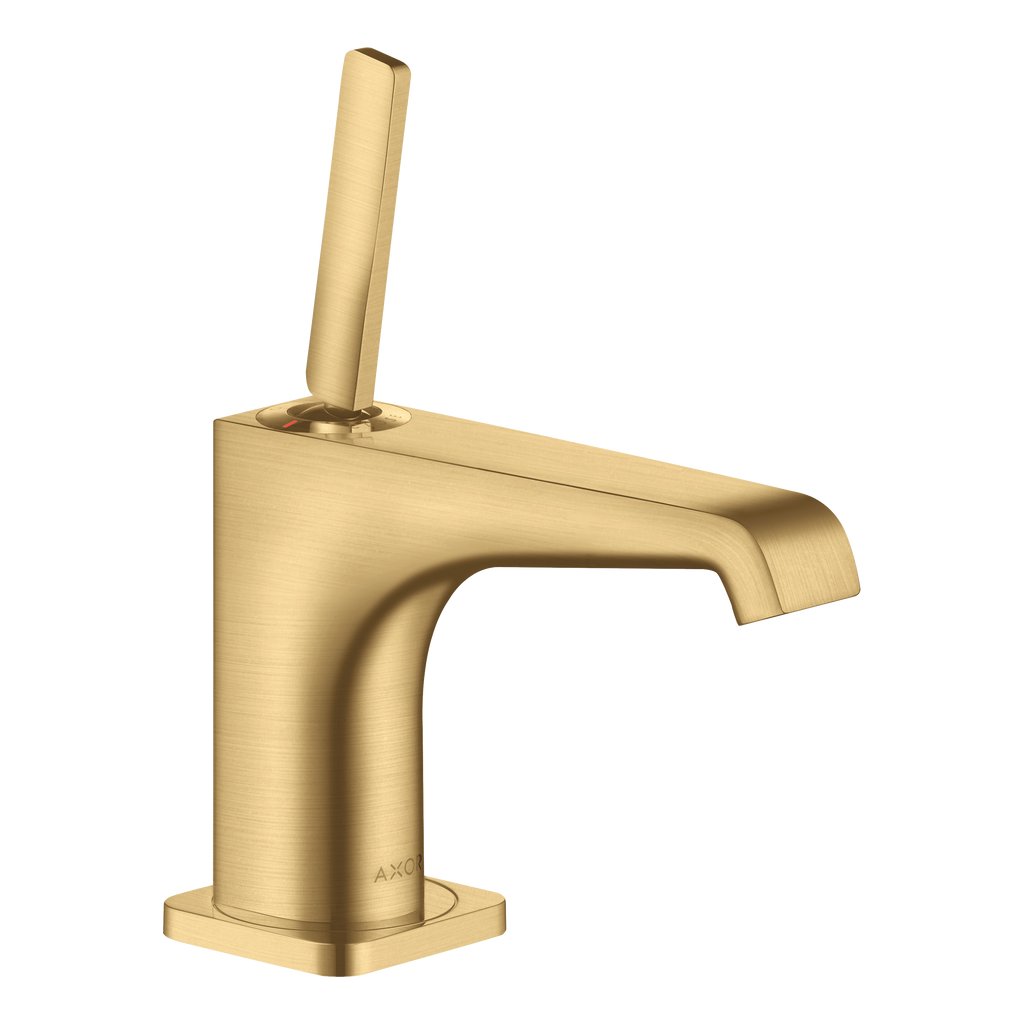 AXOR Citterio E Single Pin Handle Pillar Faucet 90 without Waste Set from Brandt in Brushed Gold Optic finish