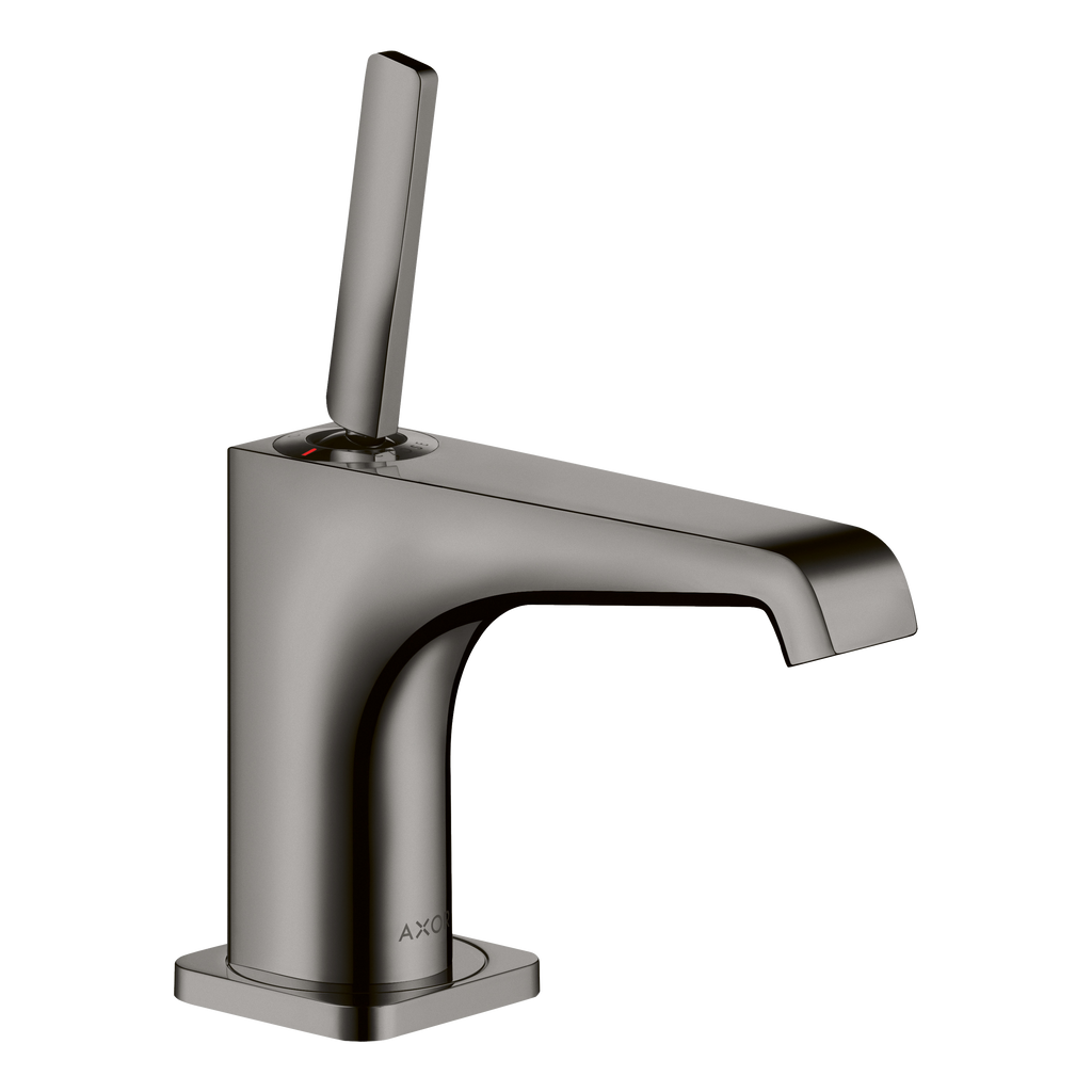 AXOR Citterio E Single Pin Handle Pillar Faucet 90 without Waste Set from Brandt in Polished Black Chrome finish