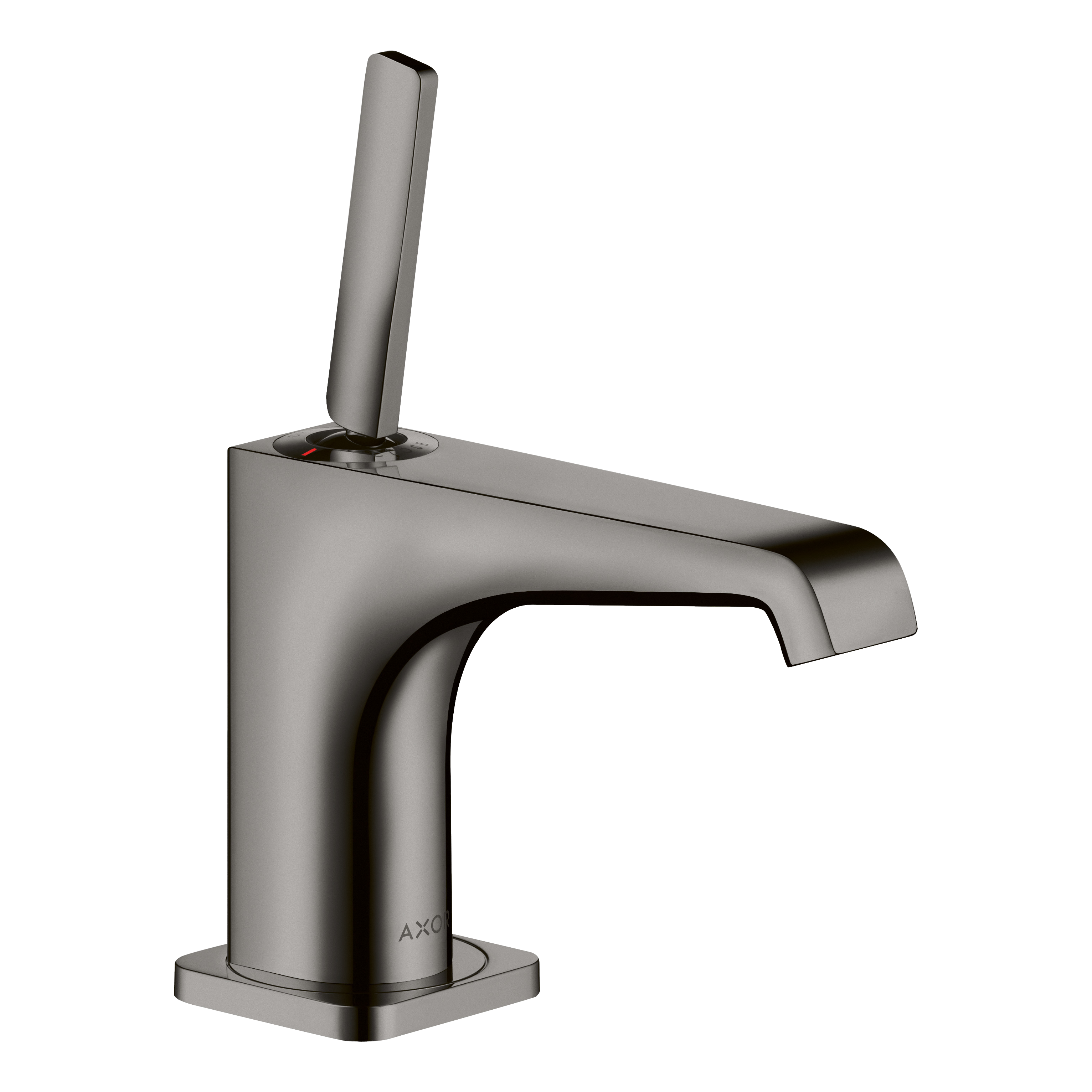 AXOR Citterio E Single Pin Handle Pillar Faucet 90 without Waste Set from Brandt in Polished Black Chrome finish