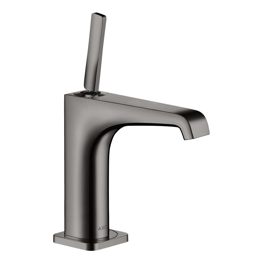 AXOR Citterio E Single Pin Handle Basin Mixer Faucet 130 with Open Waste Set from Brandt in Polished Black Chrome finish