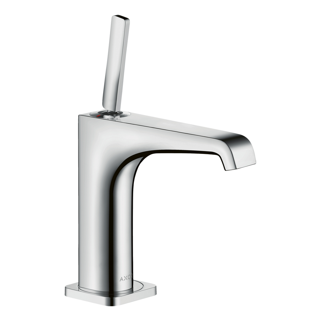 AXOR Citterio E Single Pin Handle Basin Mixer Faucet 130 with Open Waste Set from Brandt in Stainless Steel Optic finish