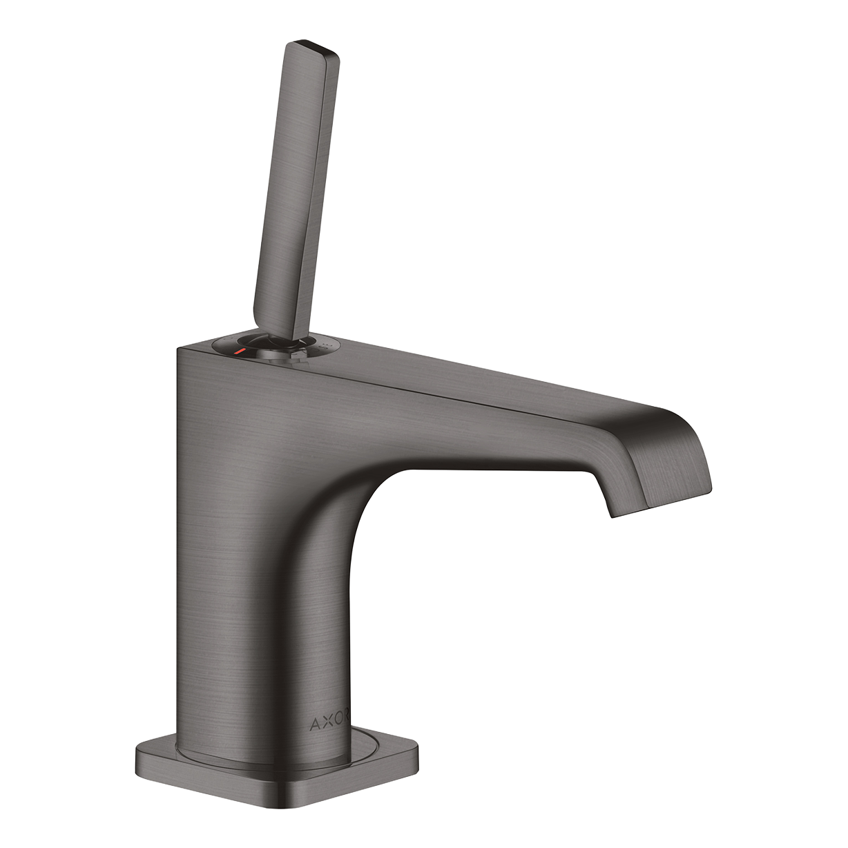 AXOR Citterio E Single Pin Handle Basin Mixer Faucet 90 with Open Waste Set from Brandt in Brushed Black Chrome finish
