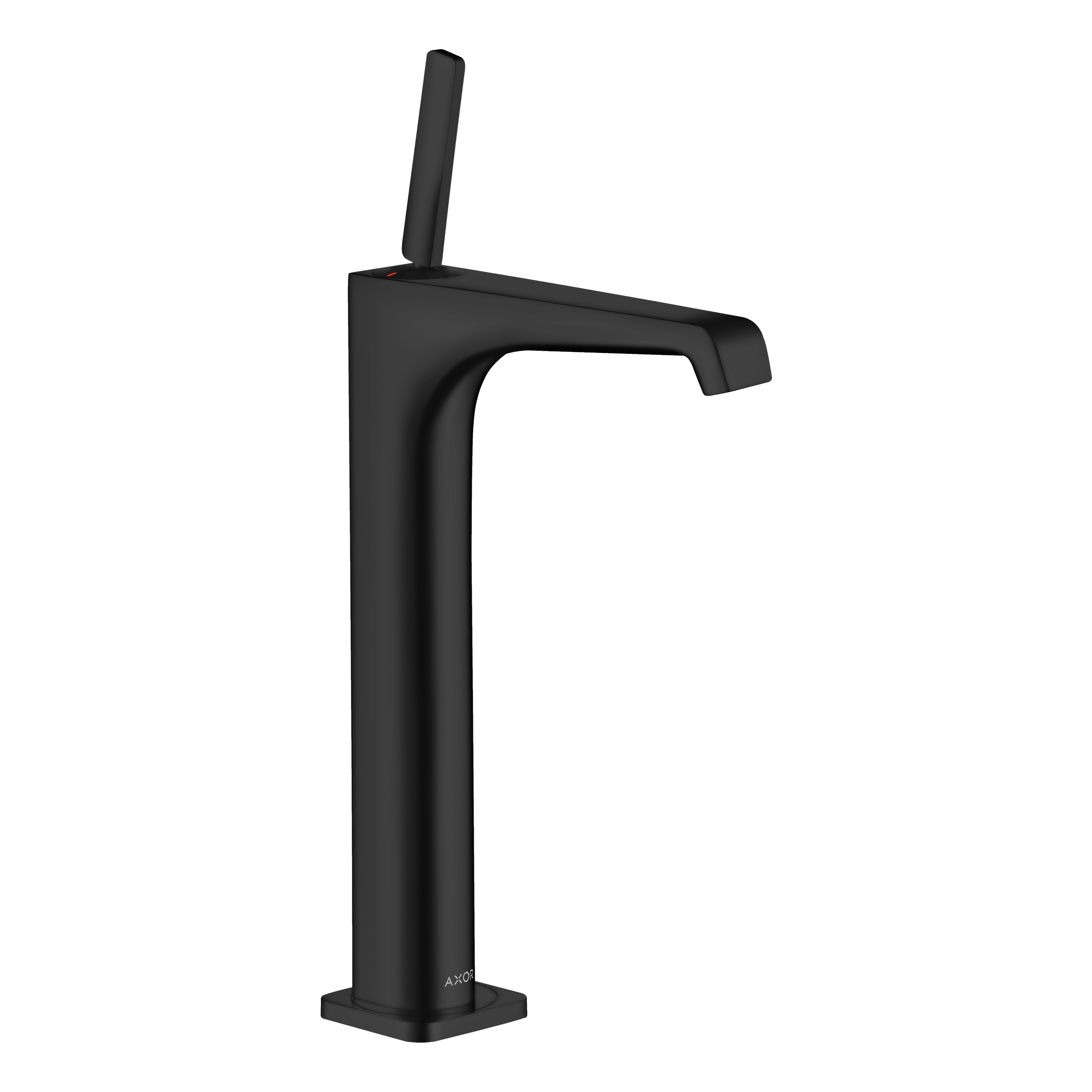 AXOR Citterio E Single Pin Handle Basin Mixer Faucet 250 with Open Waste Set from Brandt in Matt Black finish