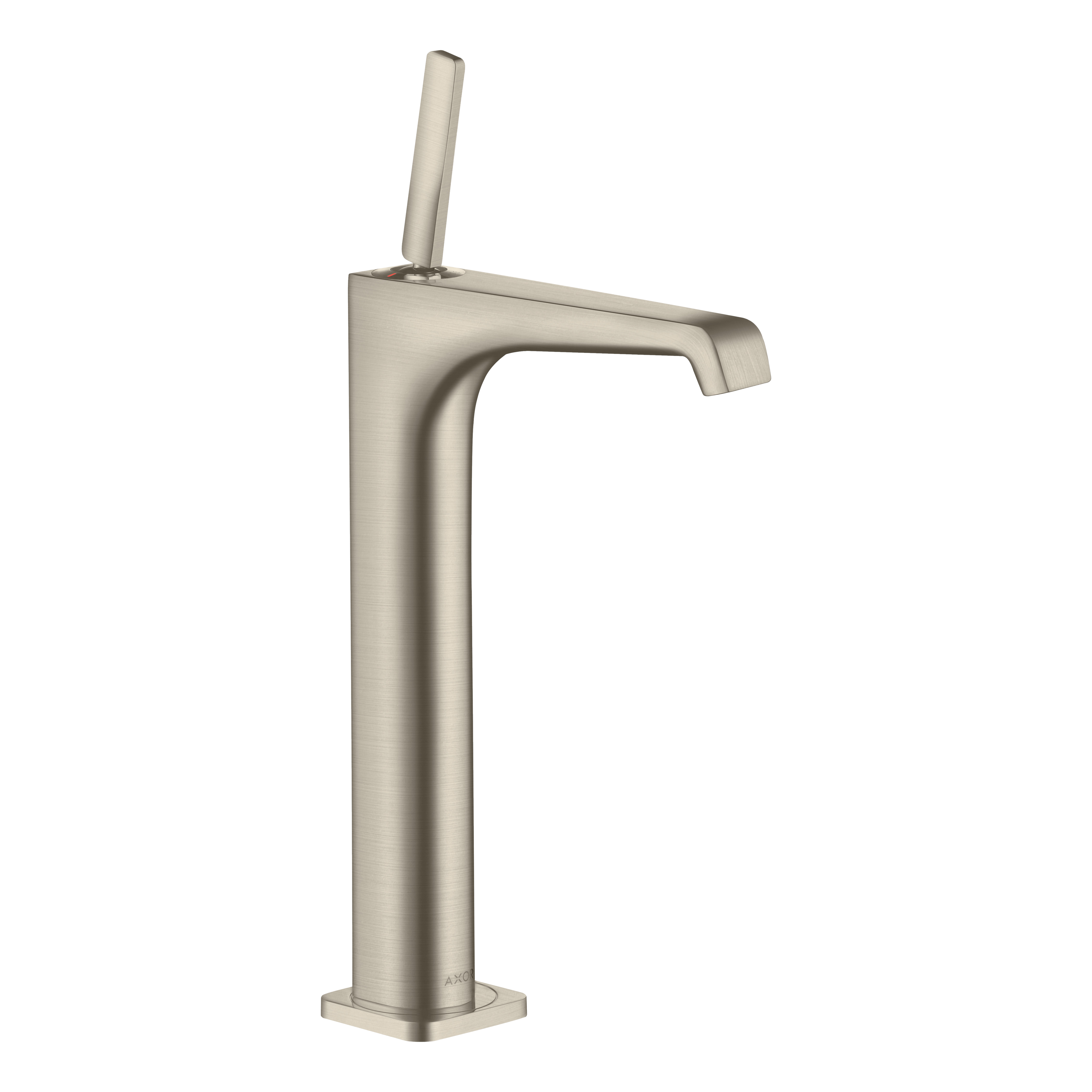 AXOR Citterio E Single Pin Handle Basin Mixer Faucet 250 with Open Waste Set from Brandt in Brushed Nickel finish