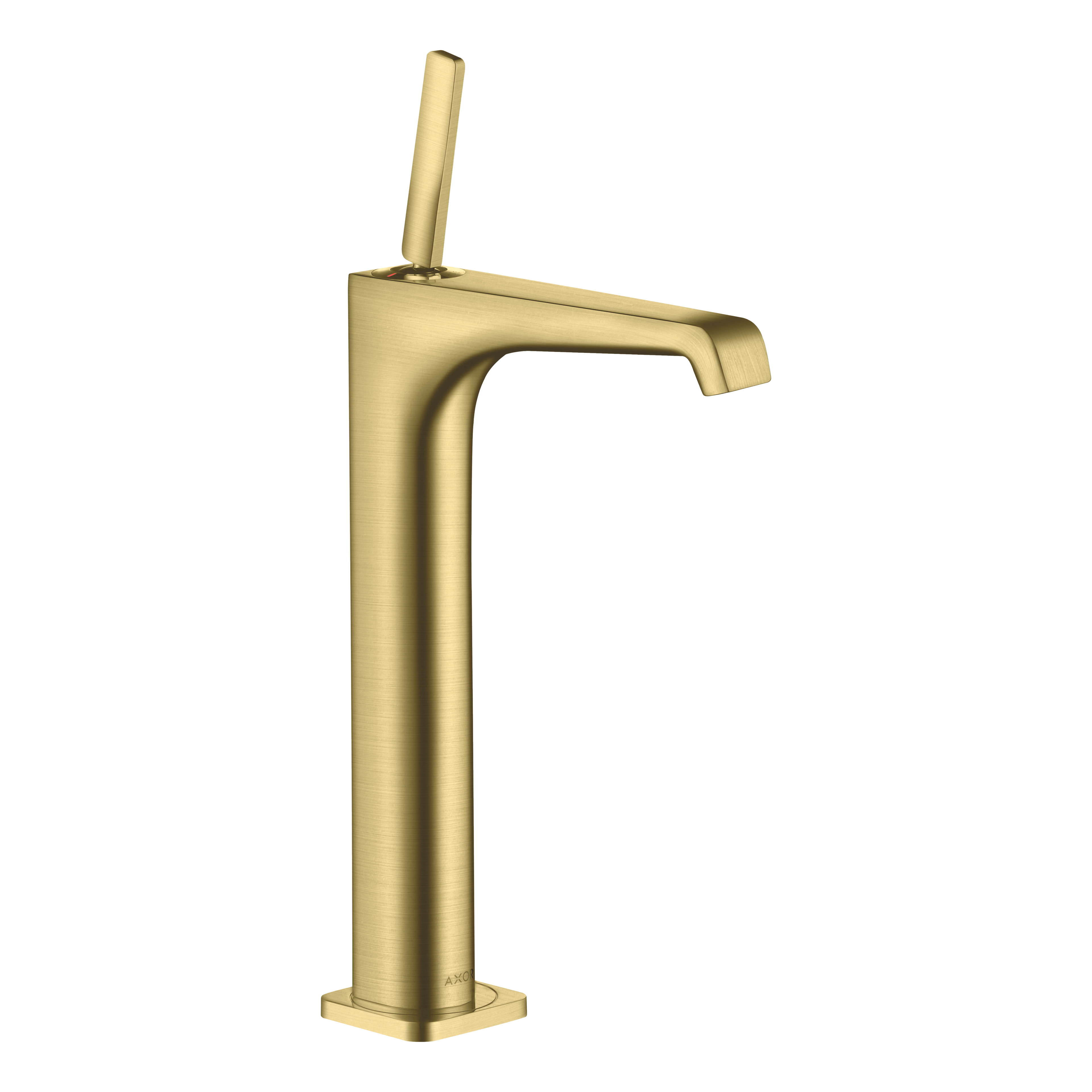 AXOR Citterio E Single Pin Handle Basin Mixer Faucet 250 with Open Waste Set from Brandt in Brushed Brass finish