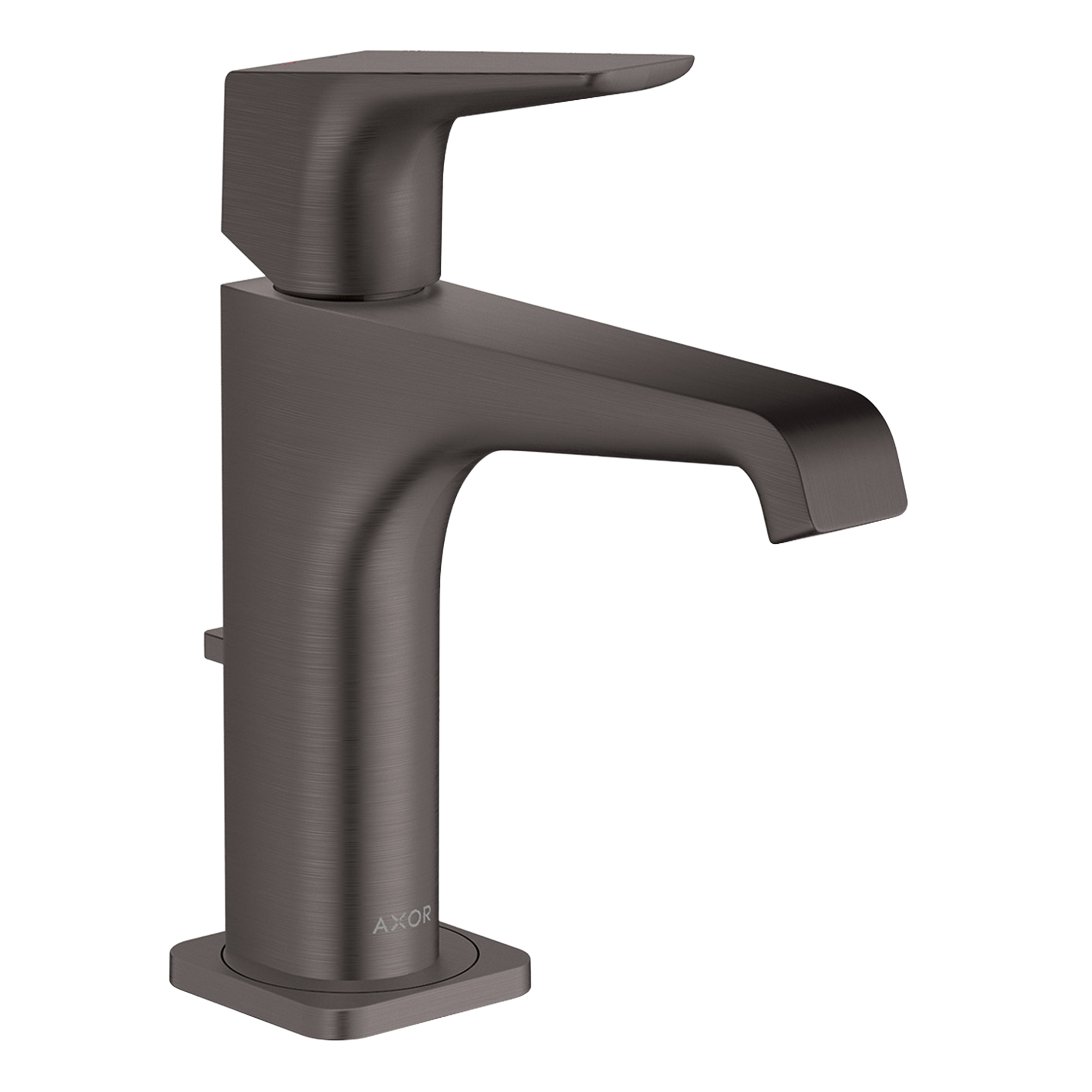 AXOR Citterio E Single Lever Handle Basin Mixer Faucet 130 with Pop-Up Waste Set from Brandt in Brushed Black Chrome finish