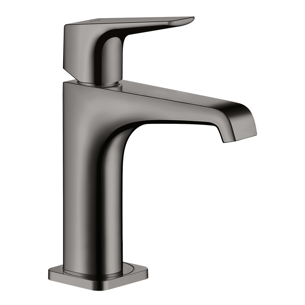 AXOR Citterio E Single Lever Handle Basin Mixer Faucet 130 with Open Waste Set from Brandt in Polished Black Chrome finish