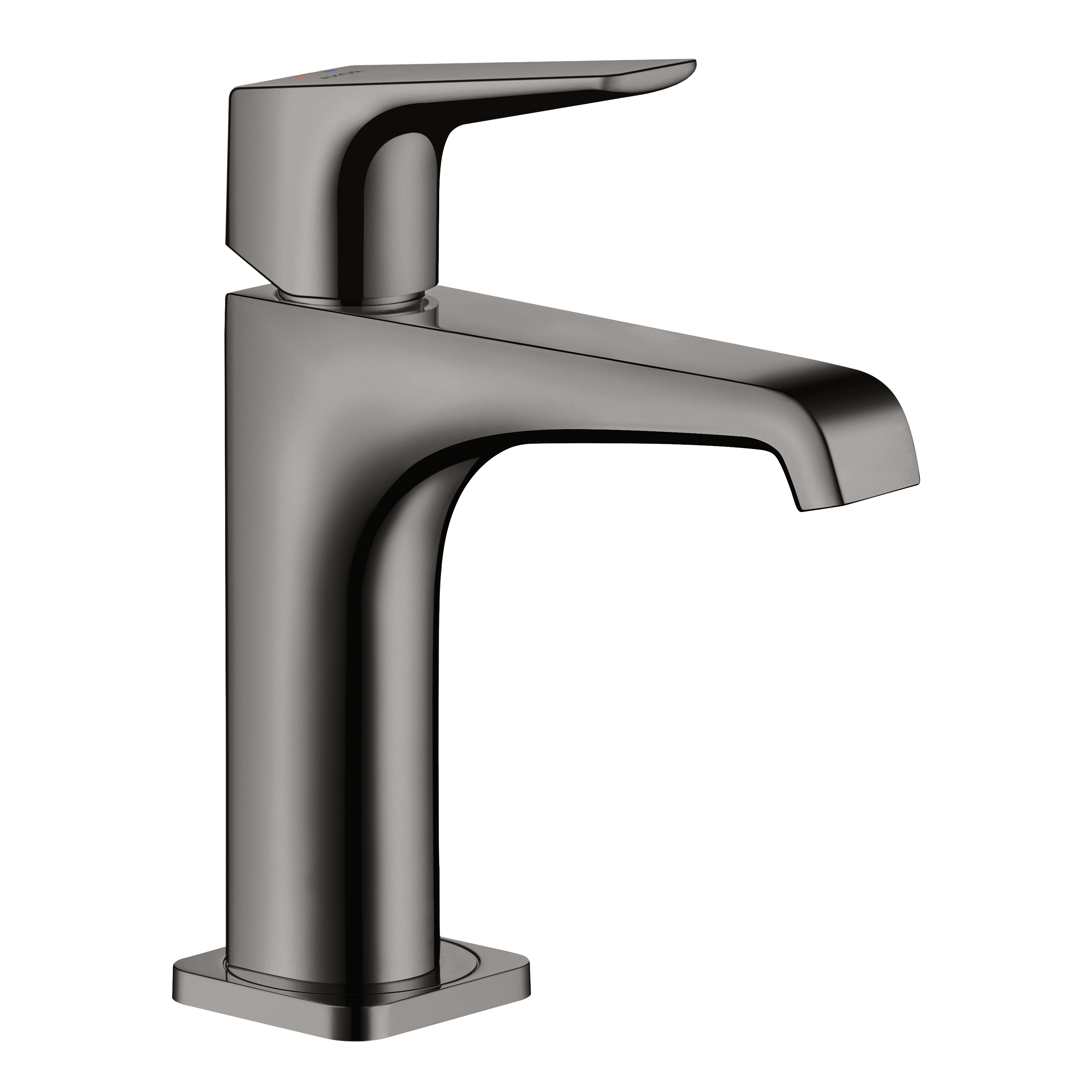 AXOR Citterio E Single Lever Handle Basin Mixer Faucet 130 with Open Waste Set from Brandt in Polished Black Chrome finish