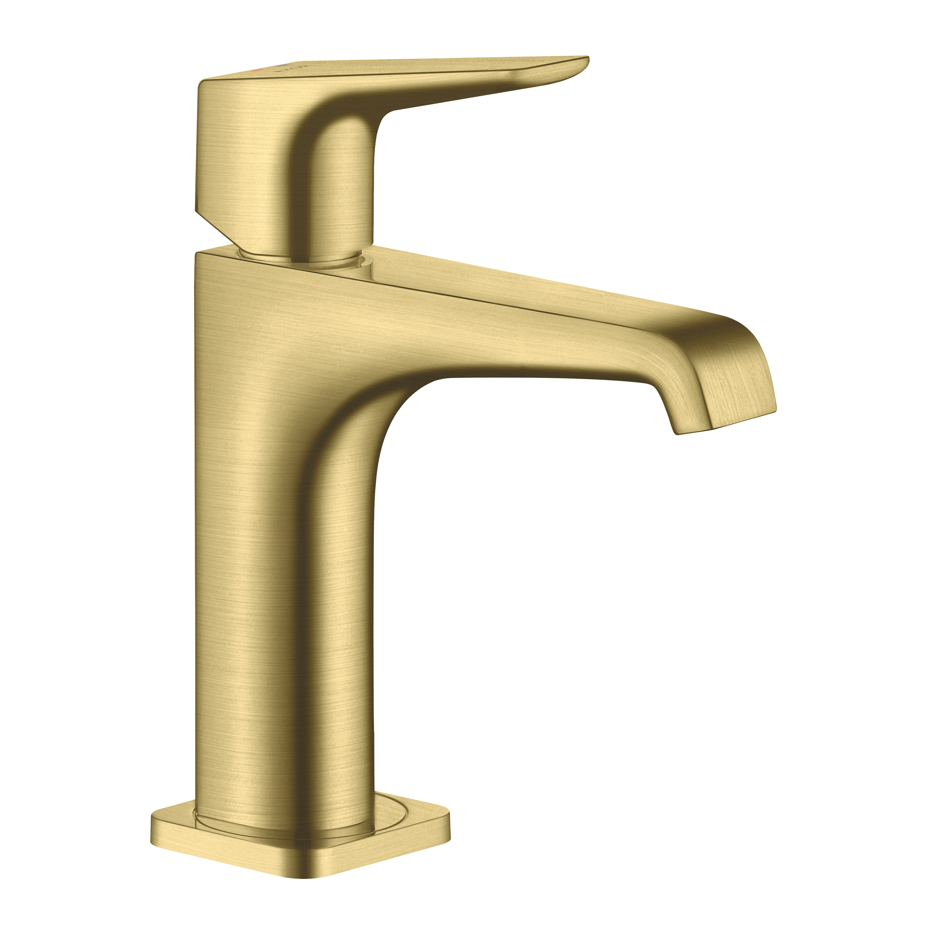 AXOR Citterio E Single Lever Handle Basin Mixer Faucet 130 with Open Waste Set from Brandt in Brushed Brass finish