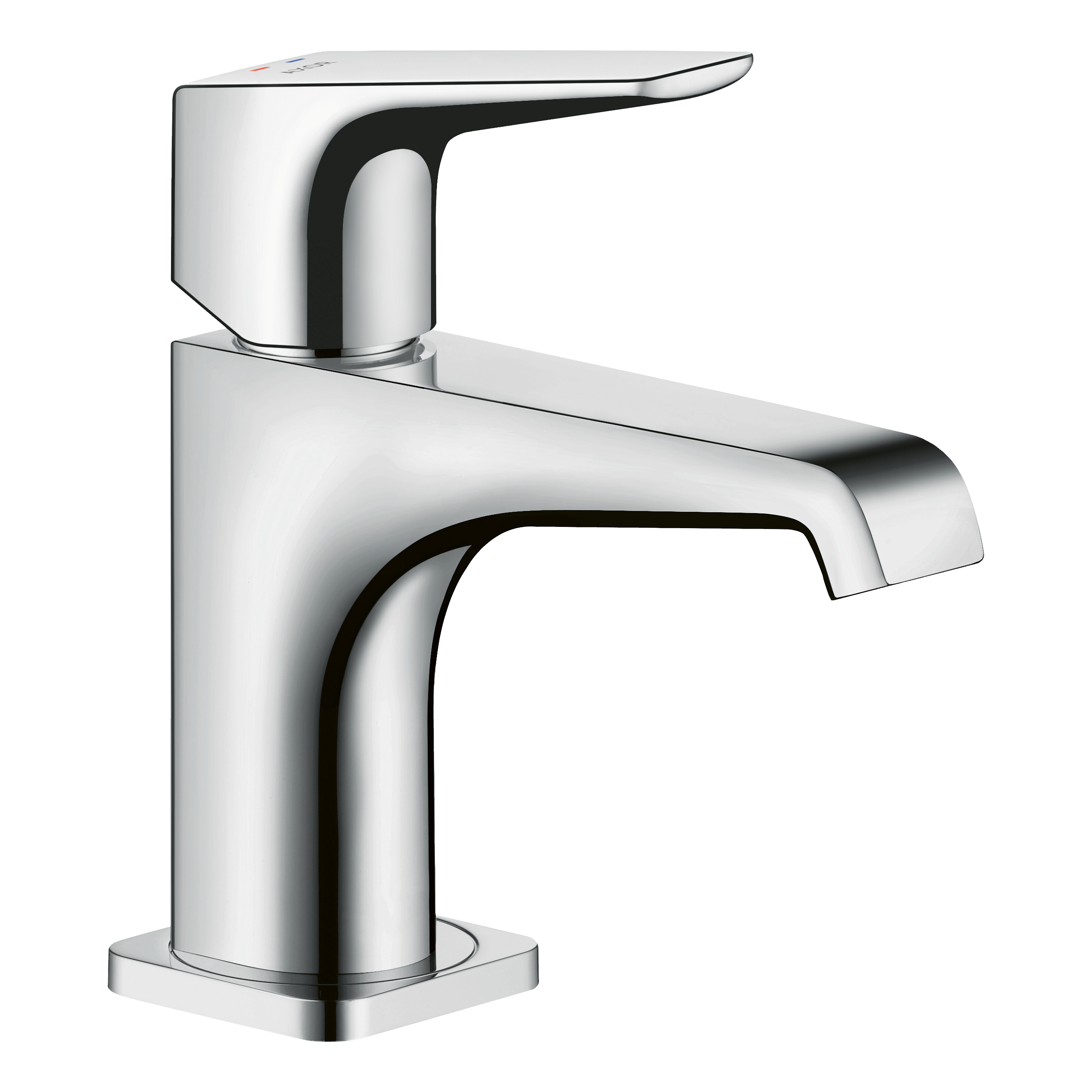 AXOR Citterio E Single Lever Handle Basin Mixer Faucet 90 with Open Waste Set from Brandt in Stainless Steel Optic finish
