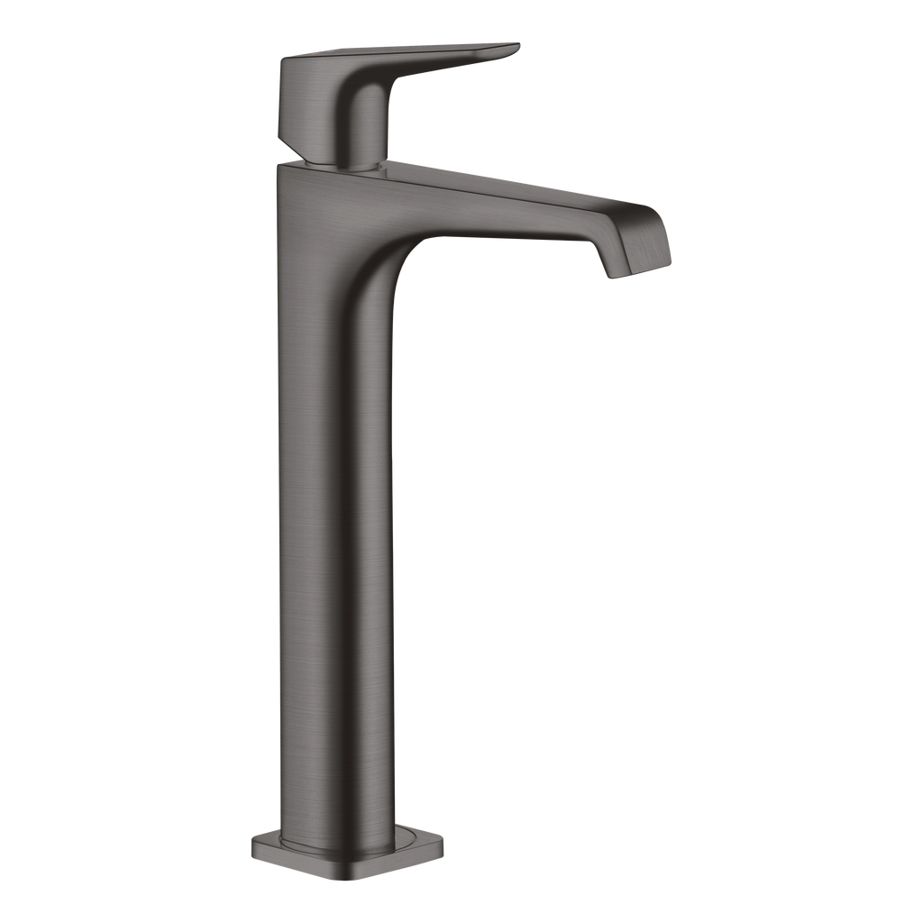 AXOR Citterio E Single Lever Handle Basin Mixer Faucet 250 with Open Waste Set from Brandt in Brushed Black Chrome finish