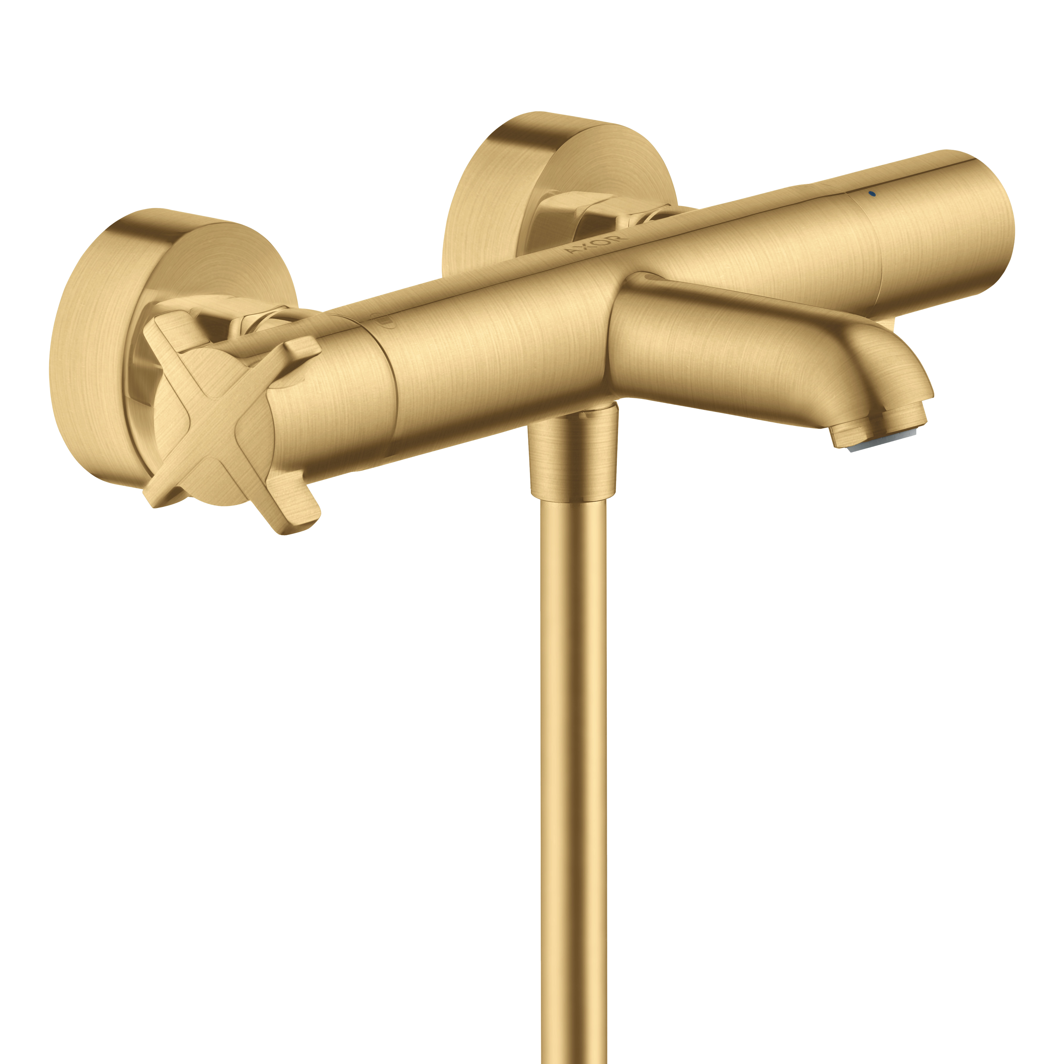 AXOR Citterio E Bath & Shower Thermostatic Mixer Faucet from Brandt in Brushed Gold Optic finish