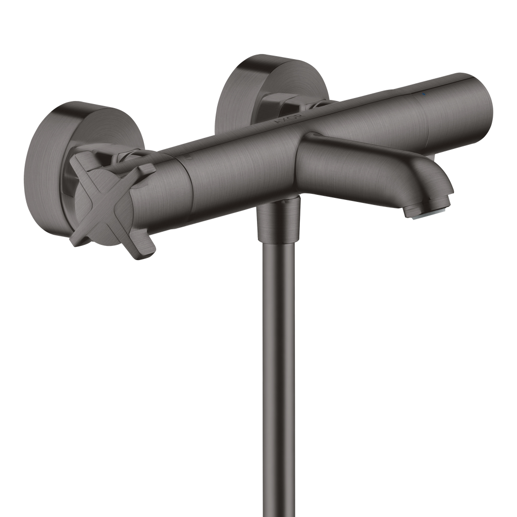 AXOR Citterio E Bath & Shower Thermostatic Mixer Faucet from Brandt in Brushed Black Chrome finish