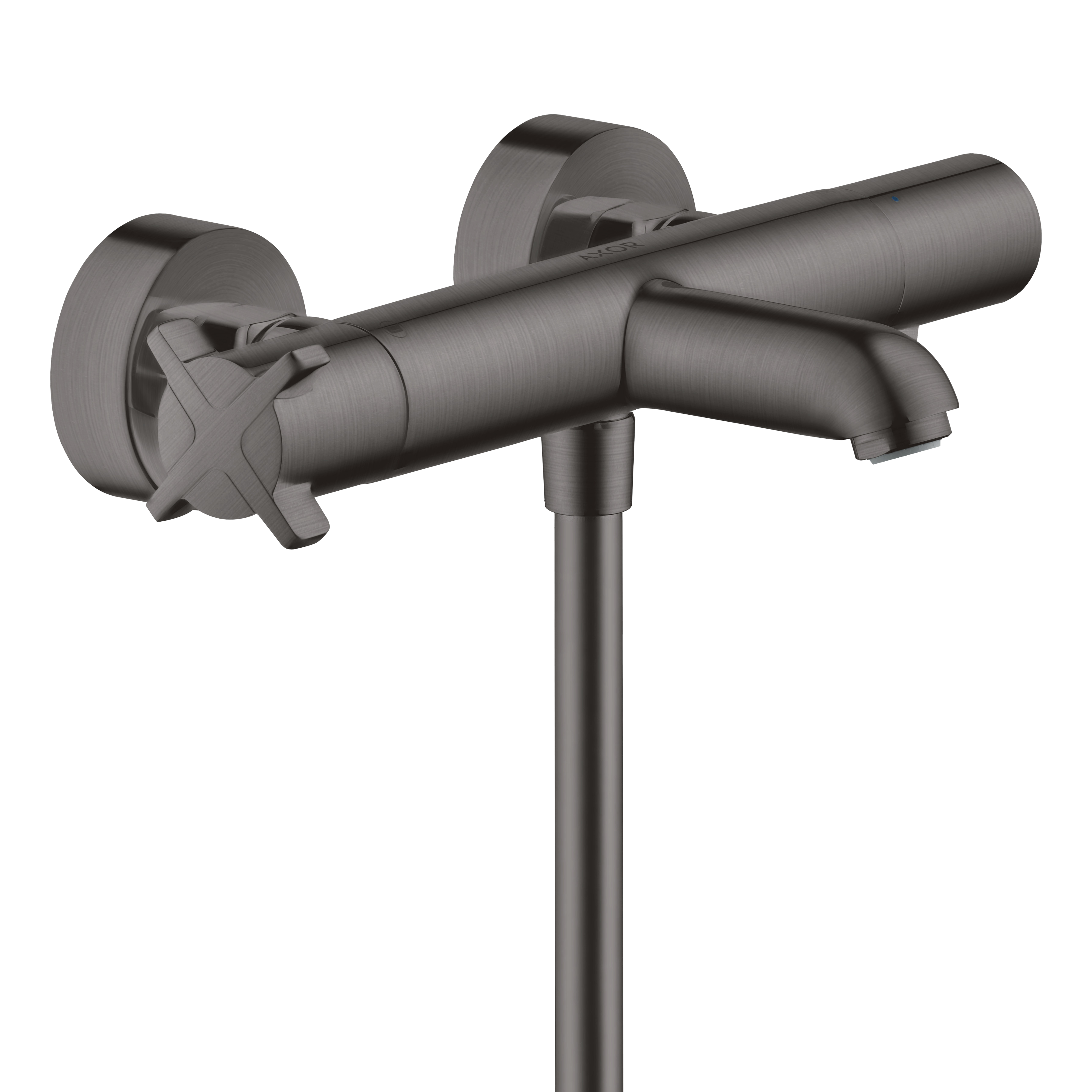 AXOR Citterio E Bath & Shower Thermostatic Mixer Faucet from Brandt in Brushed Black Chrome finish