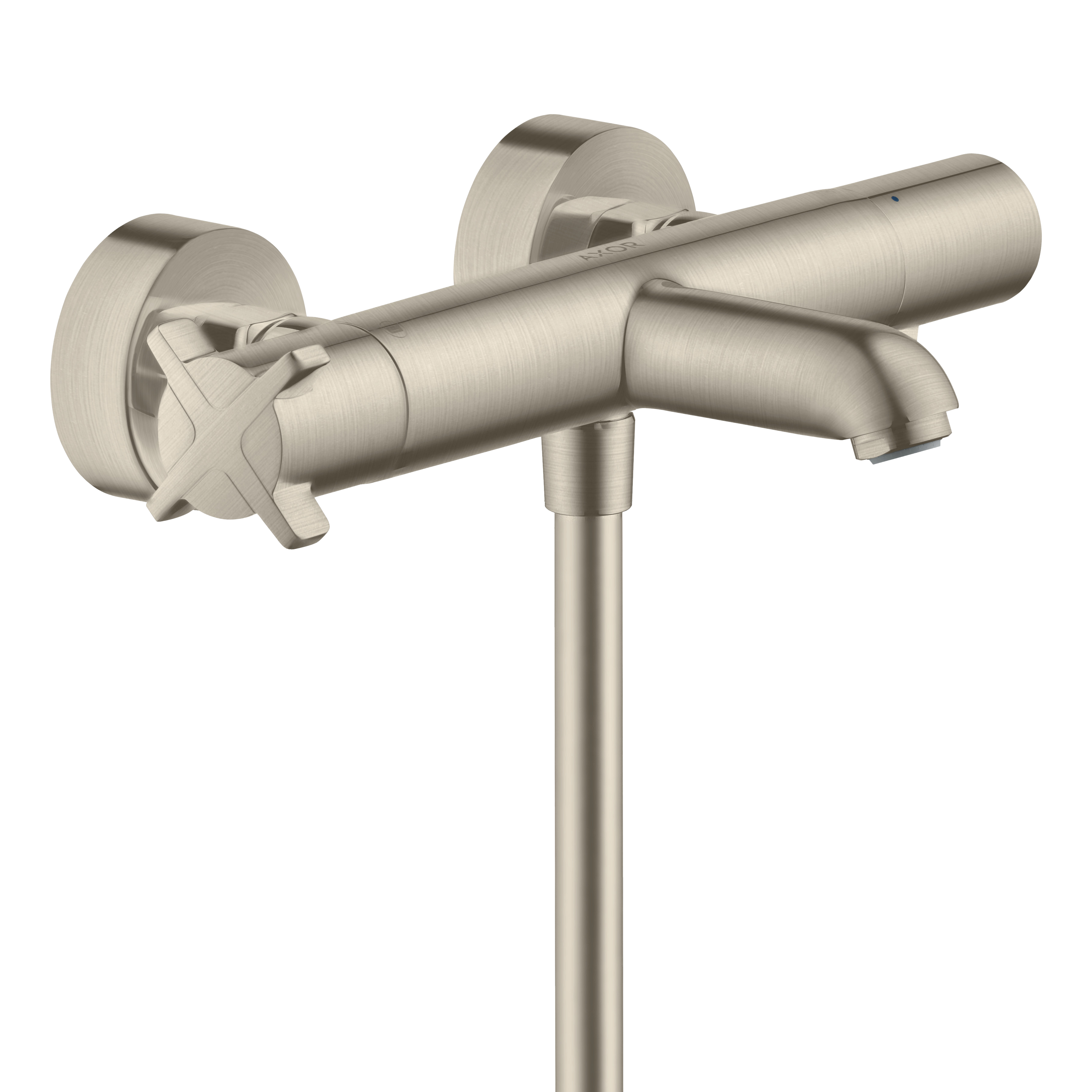 AXOR Citterio E Bath & Shower Thermostatic Mixer Faucet from Brandt in Brushed Nickel finish