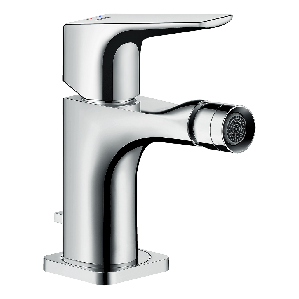 AXOR Citterio E Single Lever Handle Bidet Mixer Faucet with Lever Handle and Pop-Up Waste Set from Brandt in Chrome finish