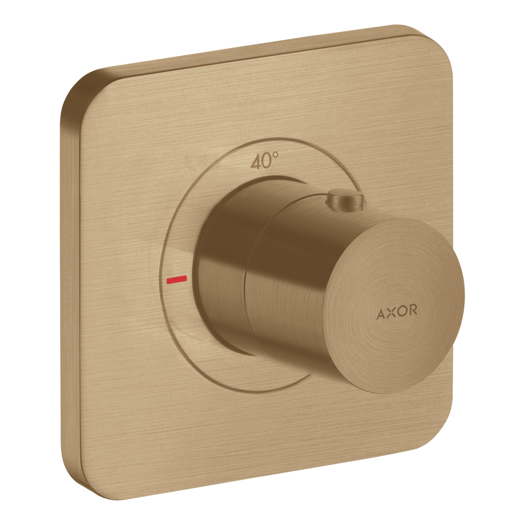 AXOR Citterio E Concealed Shower Thermostat 120/120 from Brandt in Brushed Bronze finish