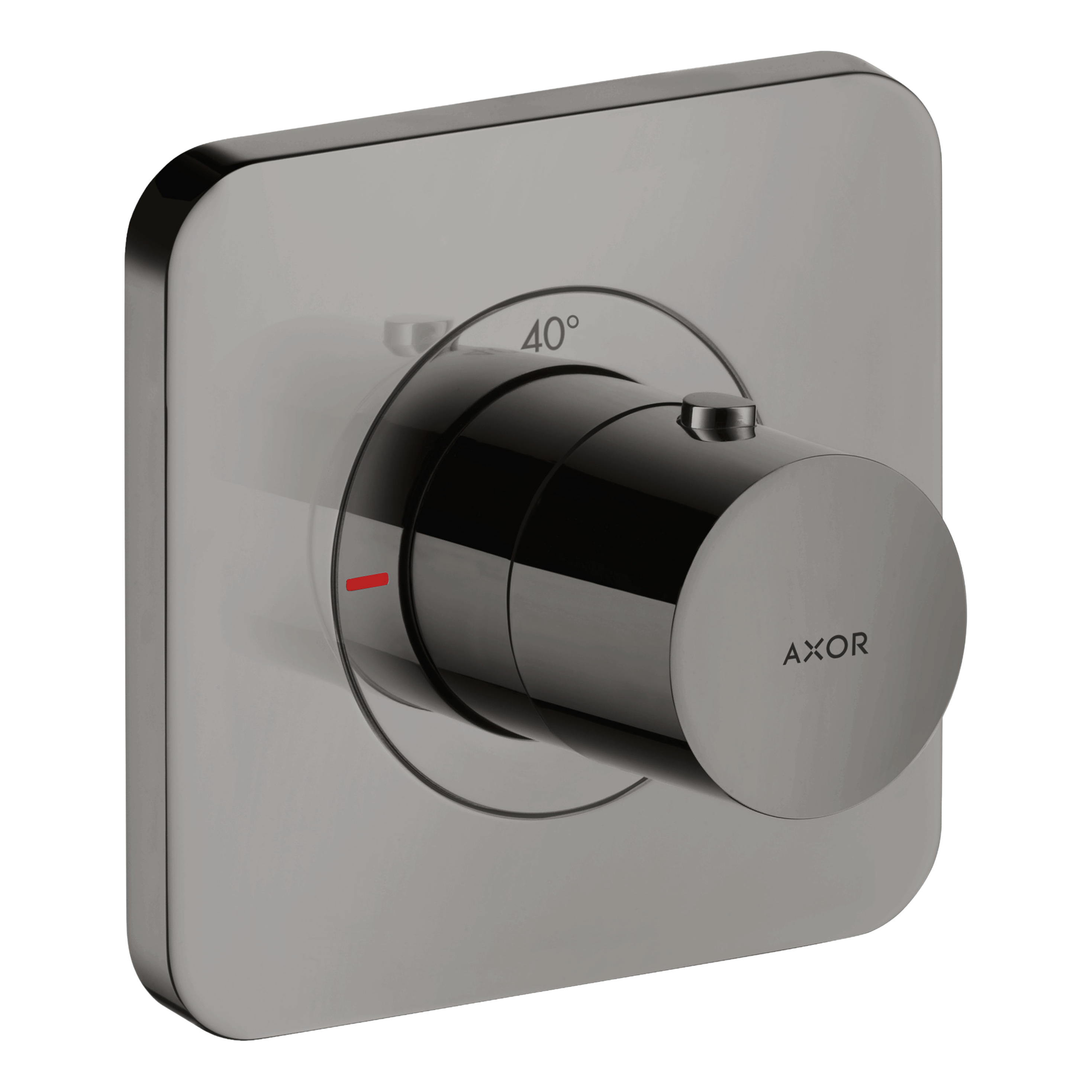 AXOR Citterio E Concealed Shower Thermostat 120/120 from Brandt in Polished Black Chrome finish