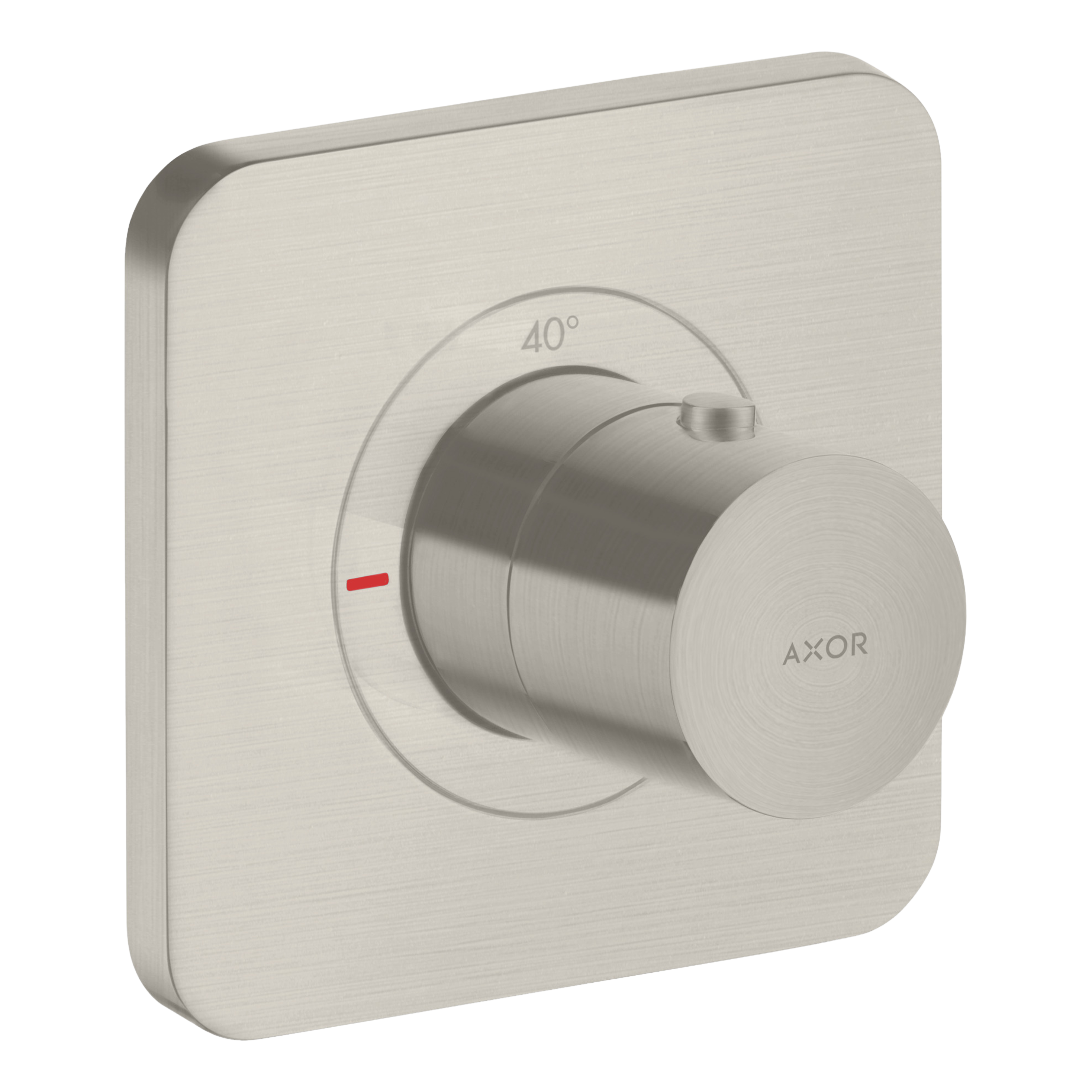 AXOR Citterio E Concealed Shower Thermostat 120/120 from Brandt in Stainless Steel Optic finish
