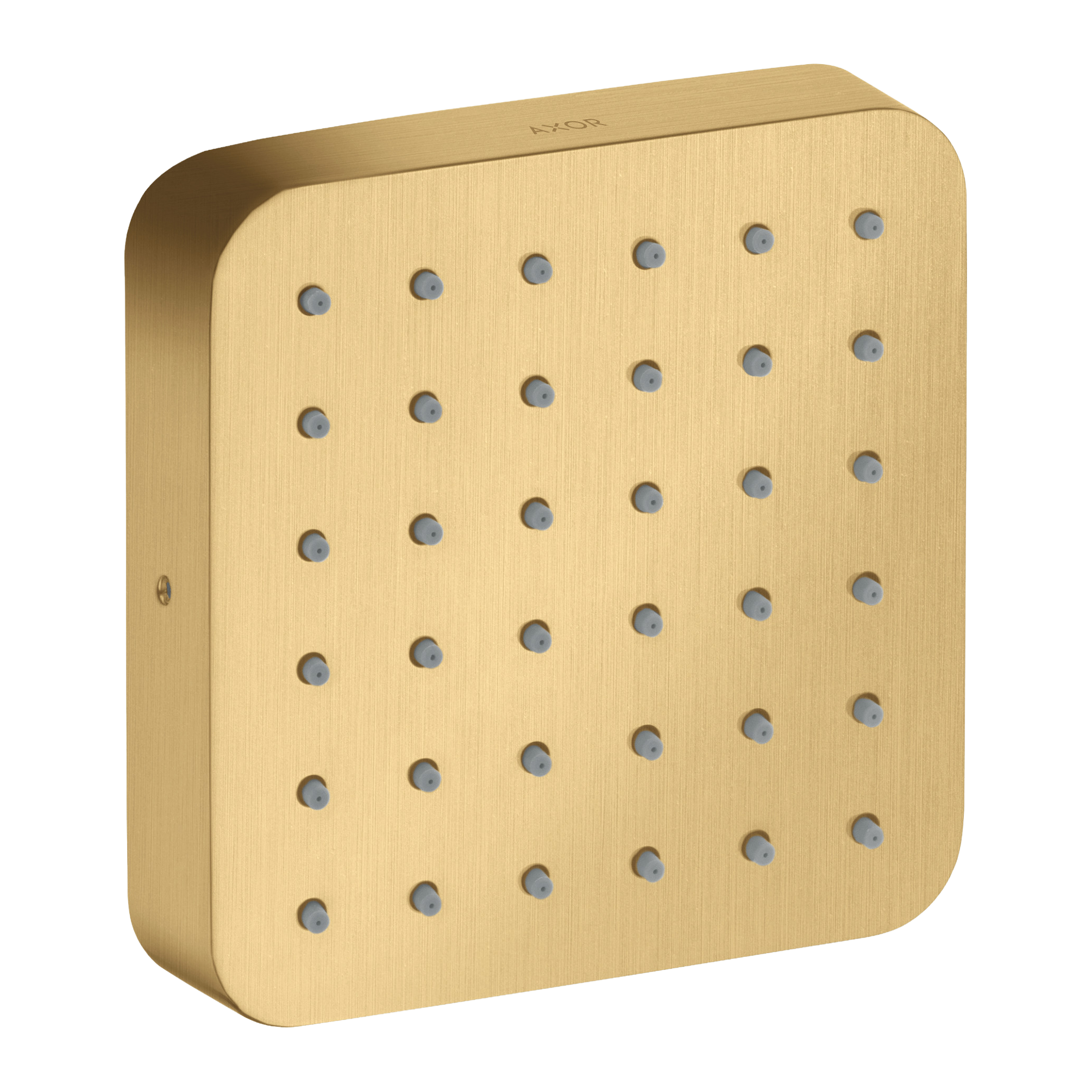 AXOR Citterio E Concealed Side Shower Module 120/120 Softsquare from Brandt in Brushed Gold Optic finish