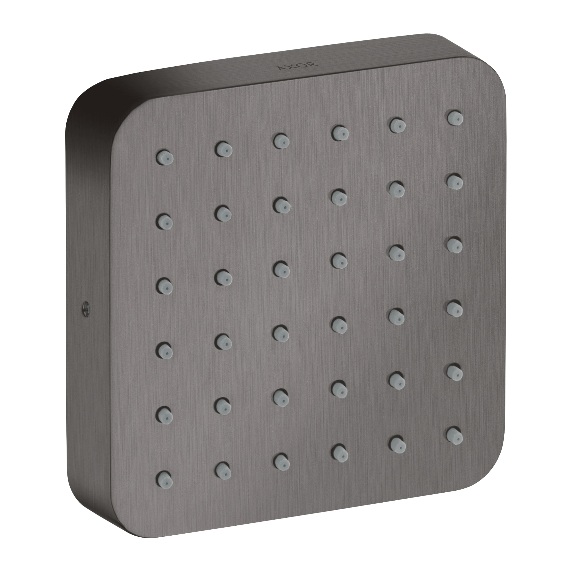 AXOR Citterio E Concealed Side Shower Module 120/120 Softsquare from Brandt in Brushed Black Chrome finish