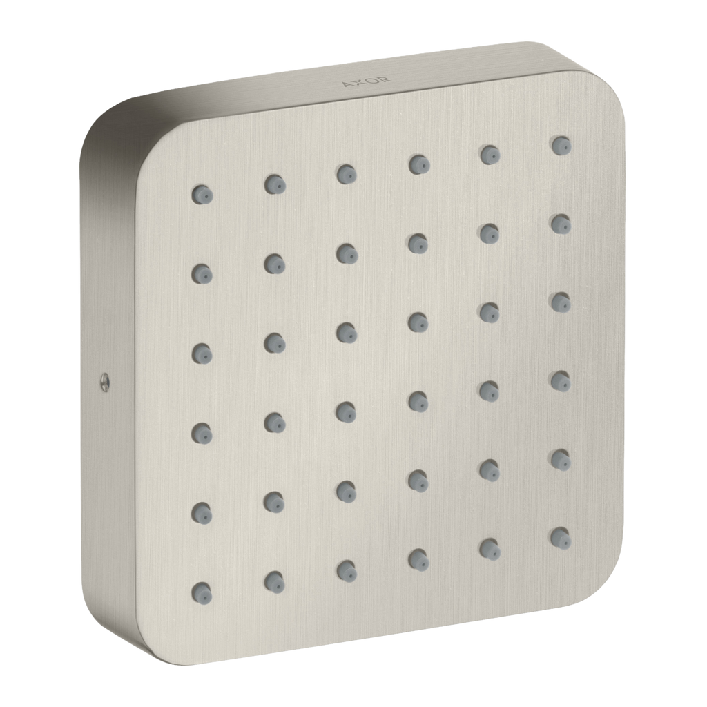 AXOR Citterio E Concealed Side Shower Module 120/120 Softsquare from Brandt in Stainless Steel Optic finish