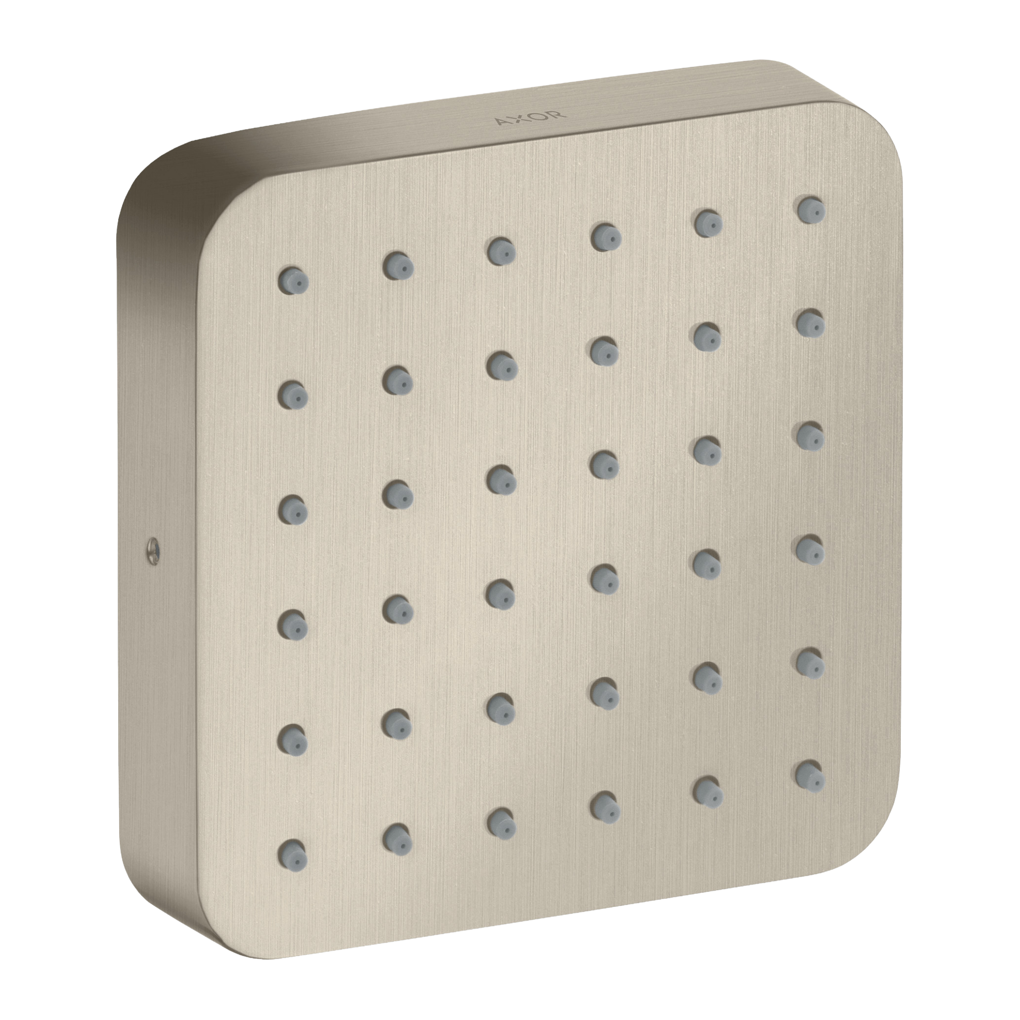 AXOR Citterio E Concealed Side Shower Module 120/120 Softsquare from Brandt in Brushed Nickel finish