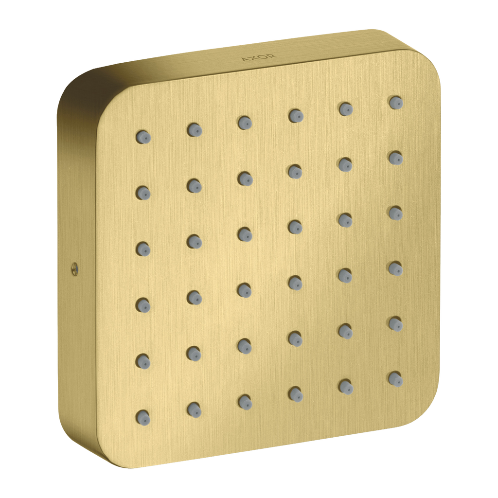 AXOR Citterio E Concealed Side Shower Module 120/120 Softsquare from Brandt in Brushed Brass finish