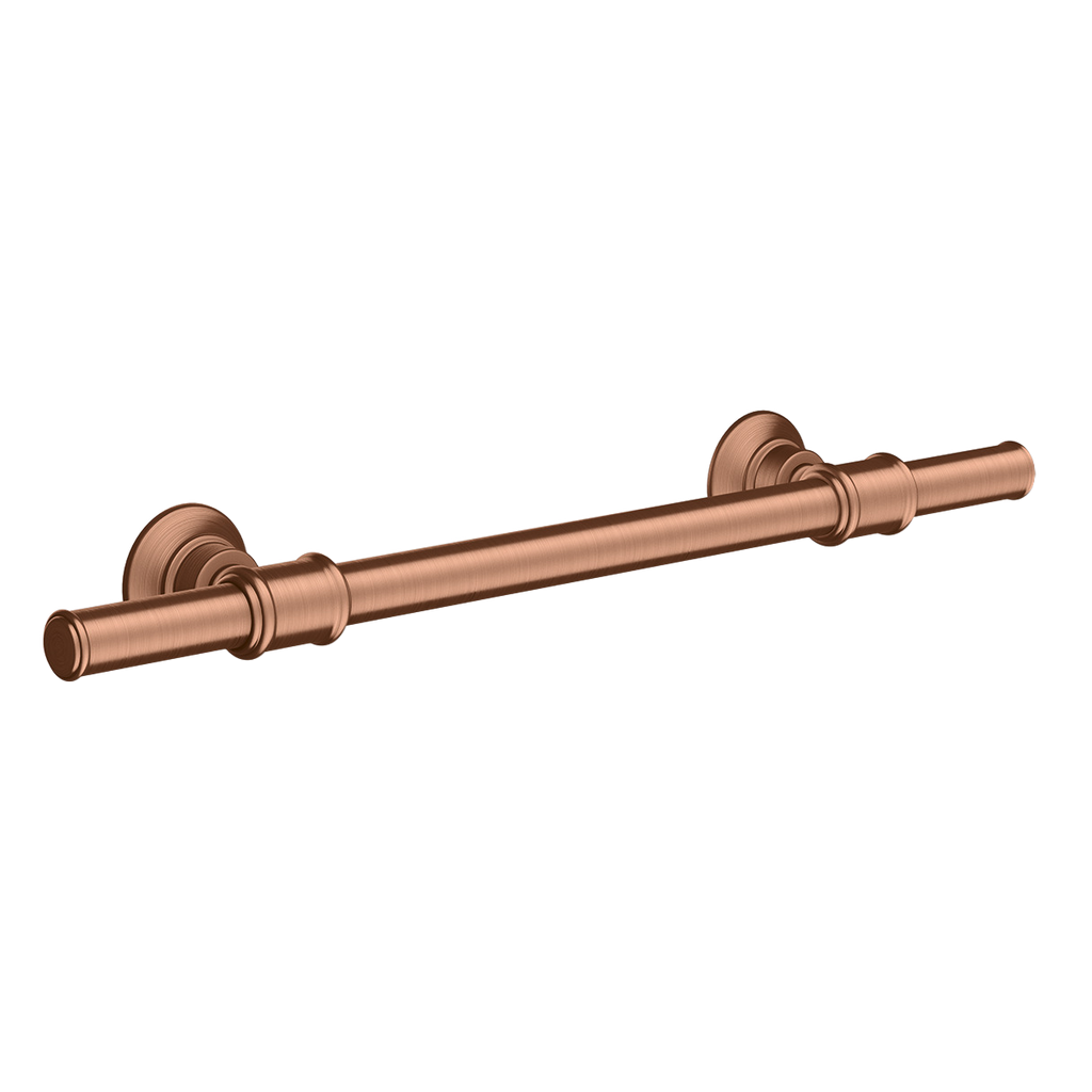 AXOR Montreux Bathroom Grab Bar from Brandt in Brushed Red Gold finish