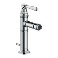 AXOR Montreux Single Lever Handle Bidet Mixer Faucet with Pop-Up Waste Set from Brandt in Chrome finish