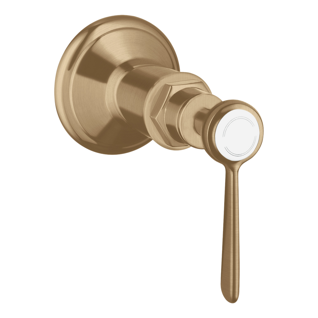 AXOR Montreux Concealed Shut Off Valve with Lever Handle from Brandt in Brushed Bronze finish