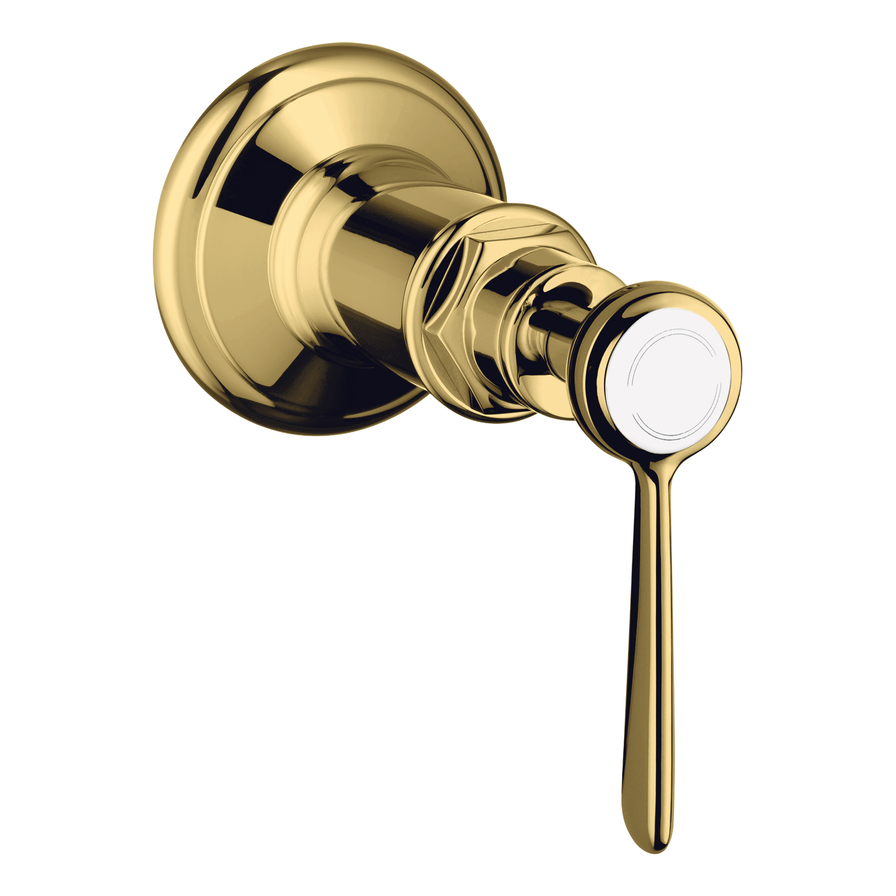 AXOR Montreux Concealed Shut Off Valve with Lever Handle from Brandt in Polished Gold Optic finish