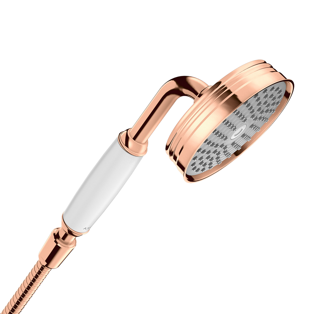 AXOR Montreux Hand Shower 100 1jet from Brandt in Polished Red Gold finish