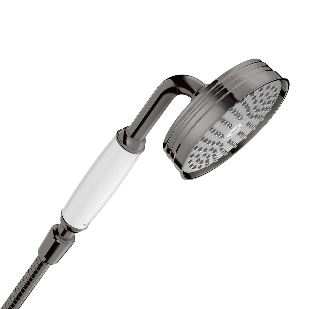 AXOR Montreux Hand Shower 100 1jet from Brandt in Polished Black Chrome finish