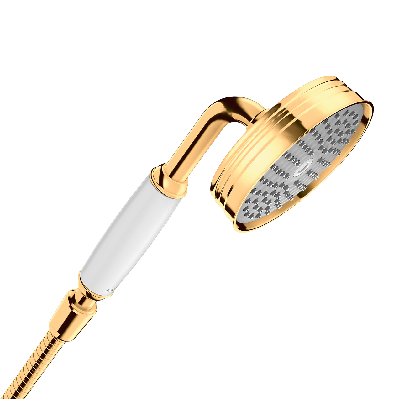AXOR Montreux Hand Shower 100 1jet from Brandt in Polished Gold Optic finish