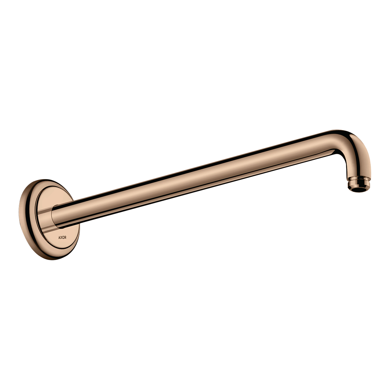 AXOR Montreux Shower Arm 1/2" 389 mm from Brandt in Polished Red Gold finish
