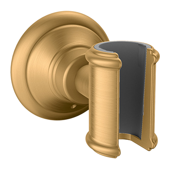 AXOR Montreux Classic Shower Holder from Brandt in Brushed Brass finish