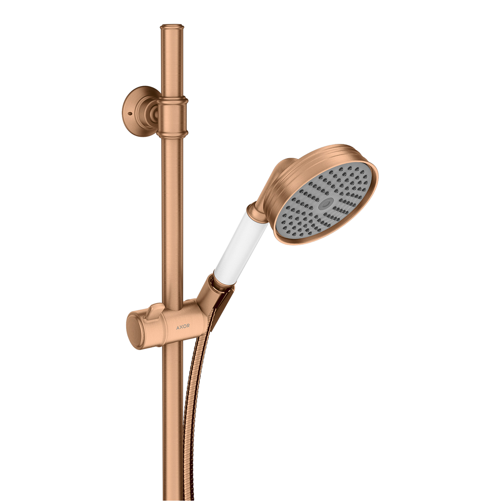 AXOR Montreux Shower Set 90 cm with Hand Shower 100 1jet from Brandt in Brushed Bronze finish