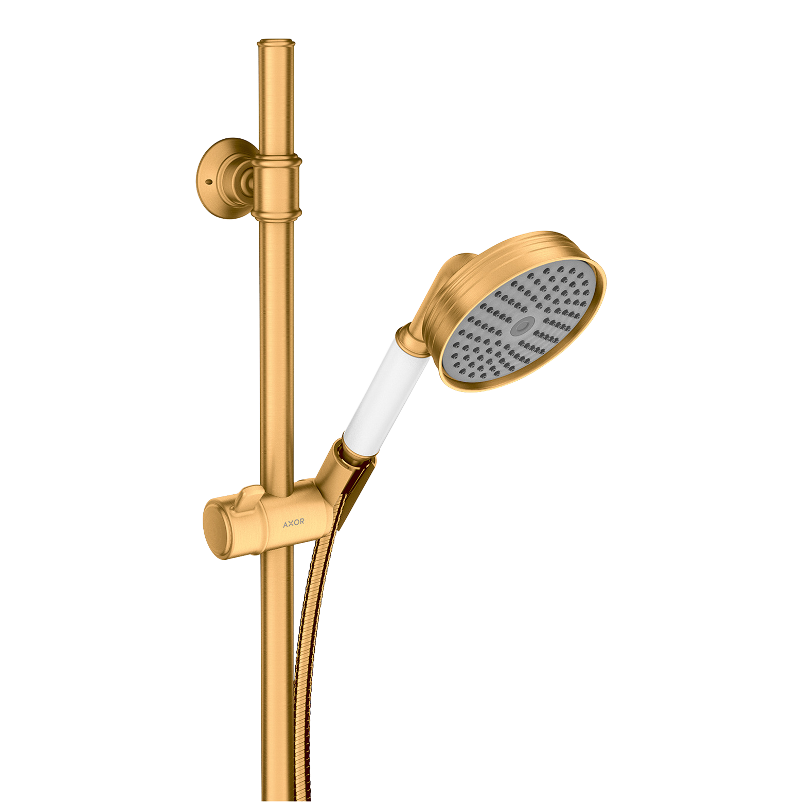 AXOR Montreux Shower Set 90 cm with Hand Shower 100 1jet from Brandt in Brushed Gold Optic finish
