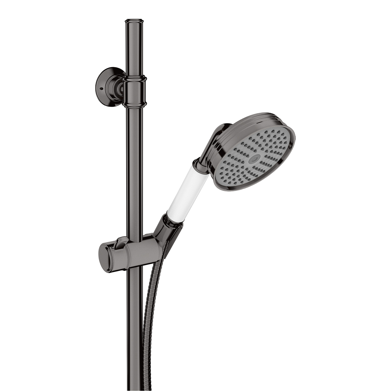 AXOR Montreux Shower Set 90 cm with Hand Shower 100 1jet from Brandt in Polished Black Chrome finish