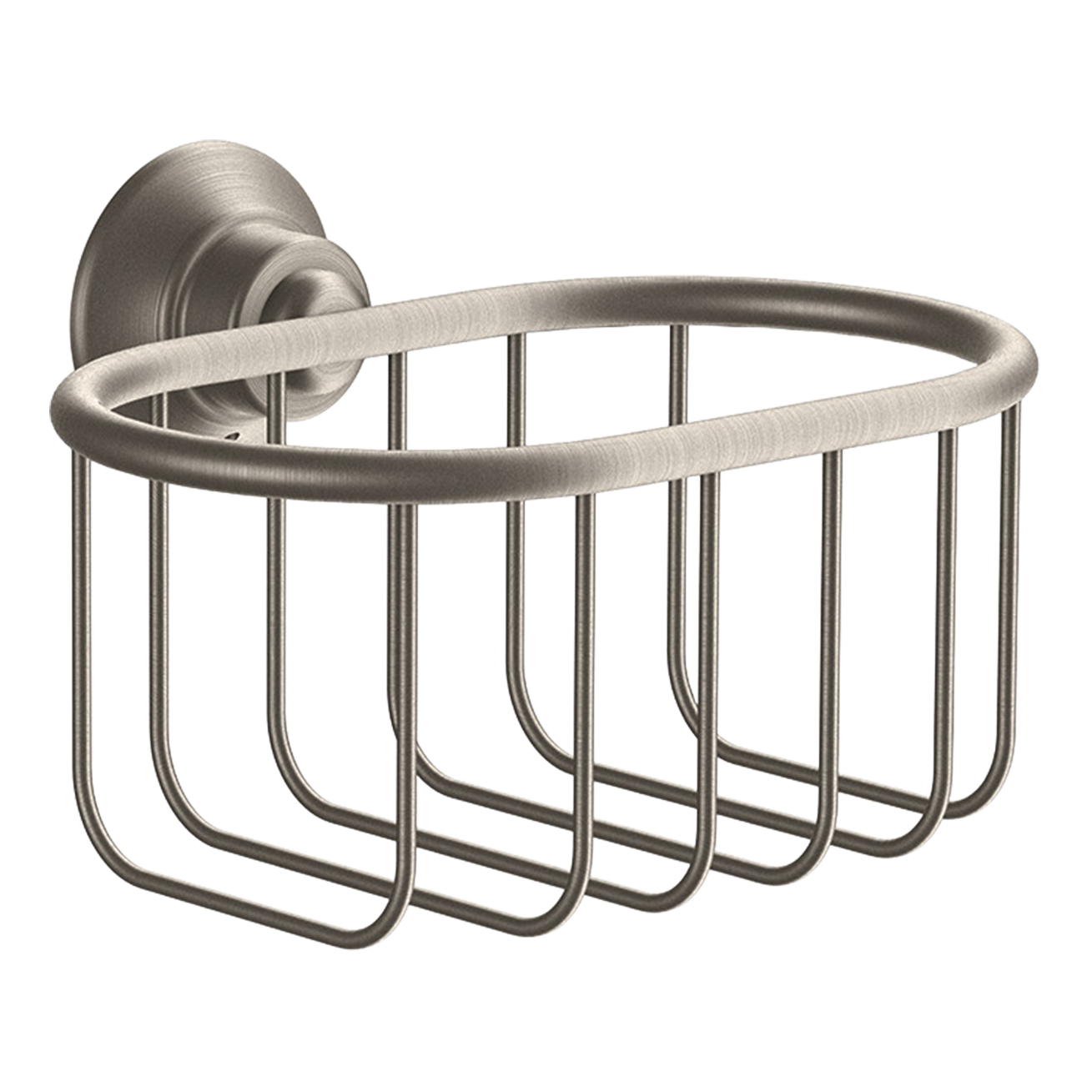 AXOR Montreux Soap Basket 160/101 from Brandt in Stainless Steel Optic finish