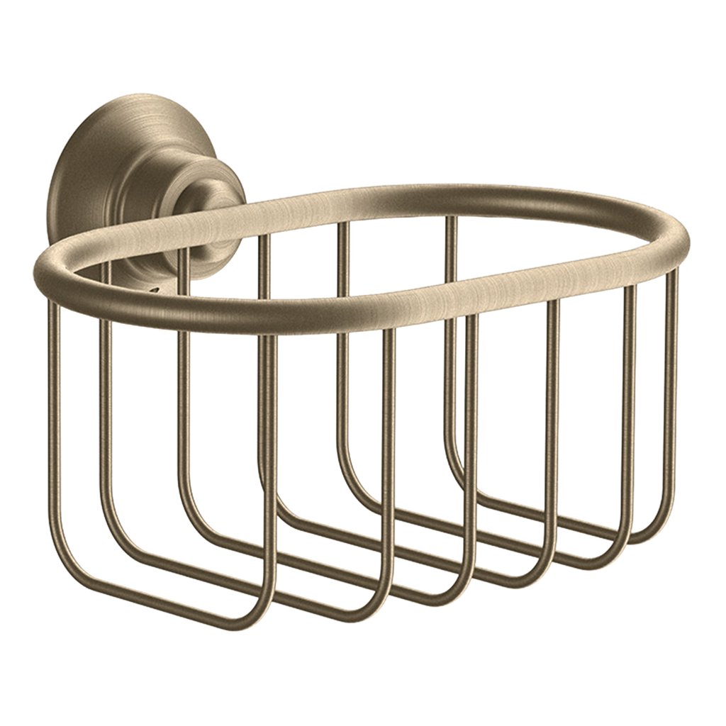 AXOR Montreux Soap Basket 160/101 from Brandt in Brushed Nickel finish