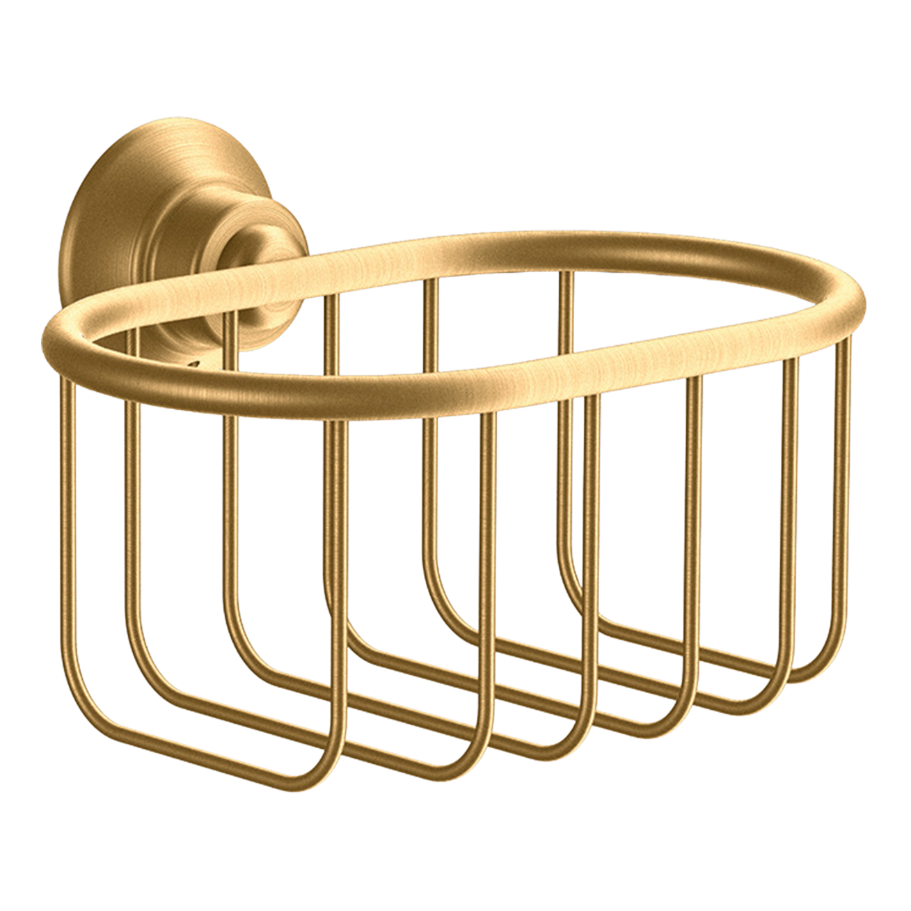 AXOR Montreux Soap Basket 160/101 from Brandt in Brushed Brass finish