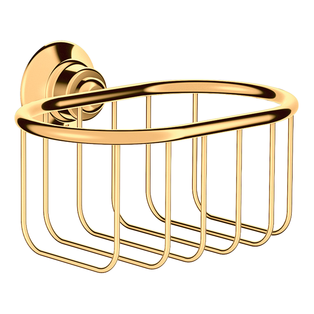 AXOR Montreux Soap Basket 160/101 from Brandt in Polished Gold Optic finish