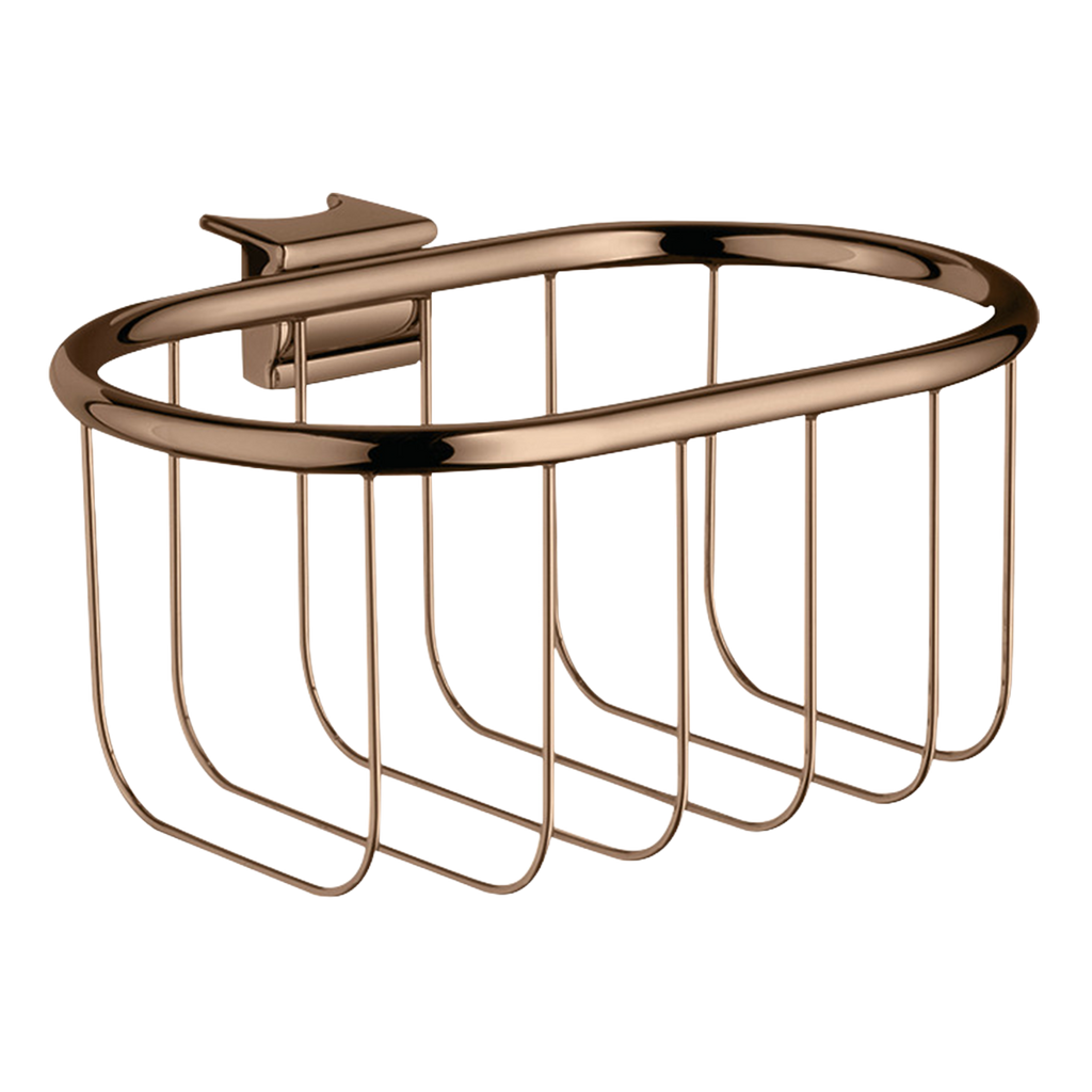 AXOR Montreux Soap Basket 160/83 from Brandt in Polished Red Gold finish