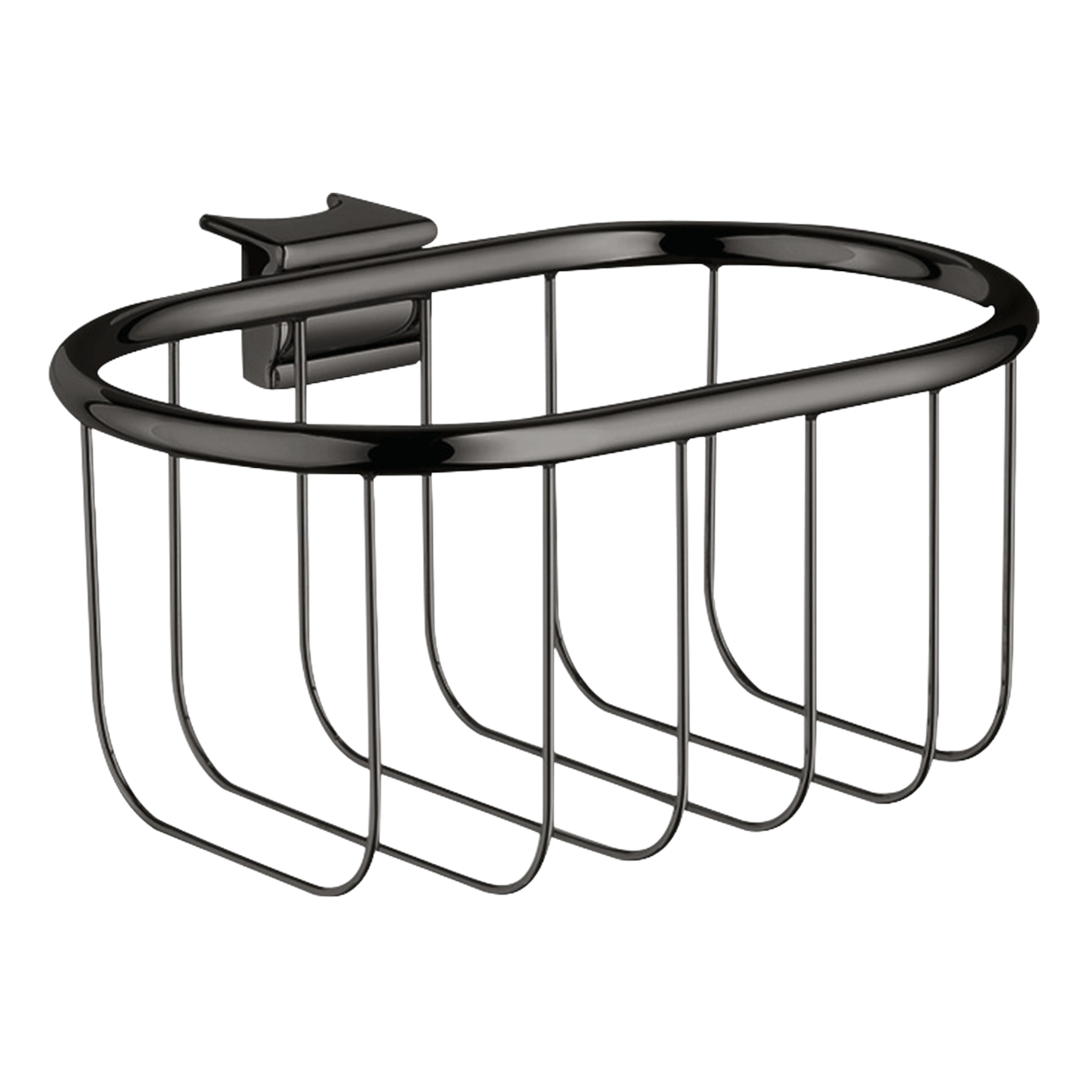 AXOR Montreux Soap Basket 160/83 from Brandt in Polished Black Chrome finish